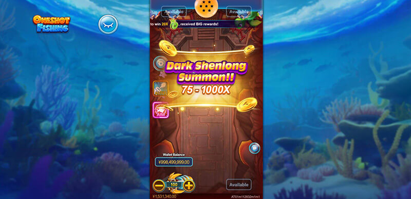 CQ9 Oneshot Fishing - Summon Dark Shenlong