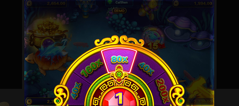 JDB Cai Shen Fishing - Wheel of Fortune Get 80X Bonus