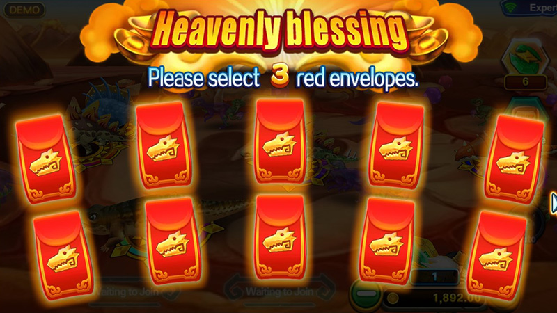 JDB Dragon Master - Heavenly Blessing For Select 3 Red Envelopes