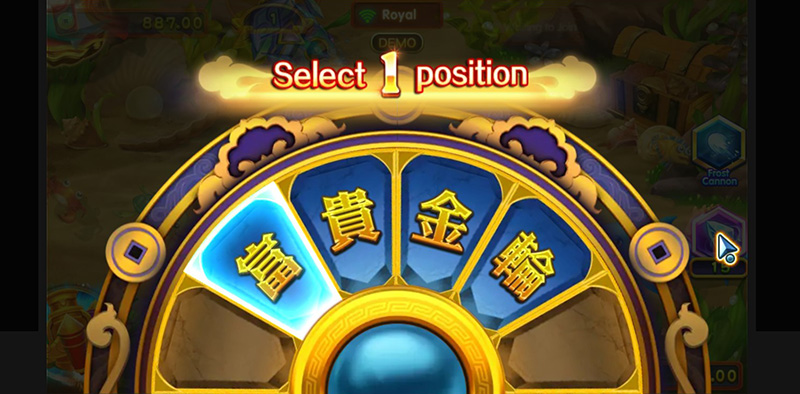 JDB Fishing YiLuFa - Golden Wheel Of Wealth Select 1 Text Position