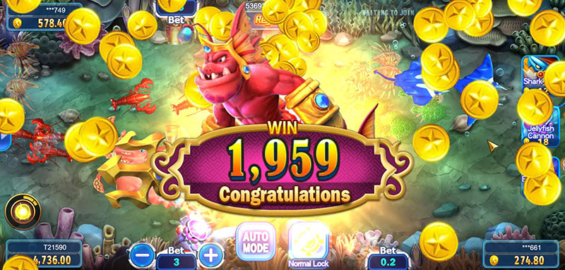 JILI All-Star Fishing - Naga Mini-Game Bonus Big Win