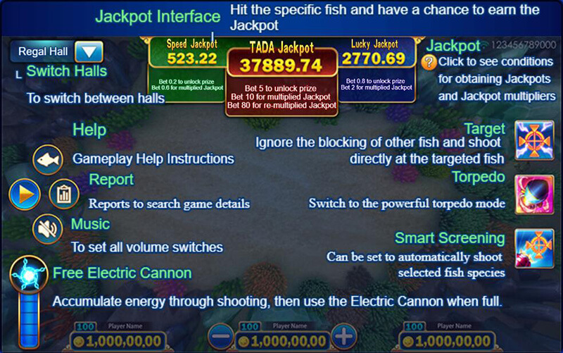 JILI Jackpot Fishing - Interface Function