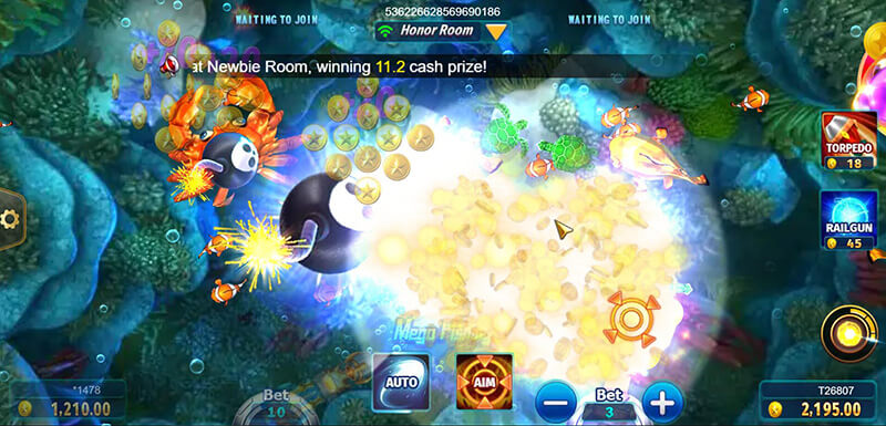 JILI Mega Fishing Paytable - Bomb Crab Effect