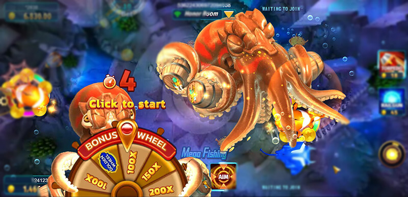 JILI Mega Fishing - Mega Octopus Bonus Wheel