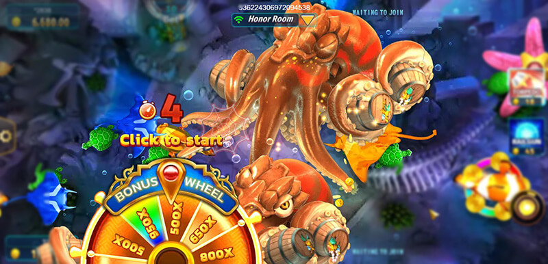 JILI Mega Fishing - Mega Octopus Golden Bonus Wheel