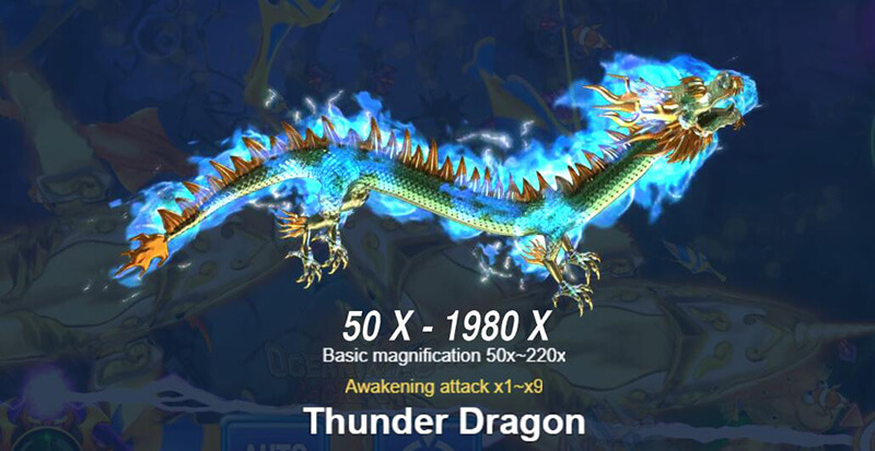 JILI Ocean King Jackpot Paytable - Thunder Dragon