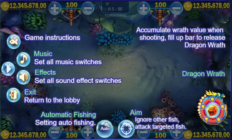 JILI Royal Fishing - Interface Function