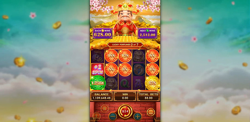 FC Lucky Fortunes Slot - Add 1 Spins