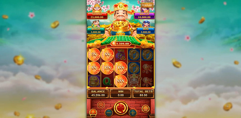 FC Lucky Fortunes Slot - 8 Free Game Feature