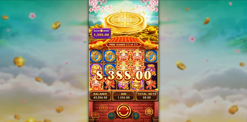 FC Lucky Fortunes Slot - Total Reward