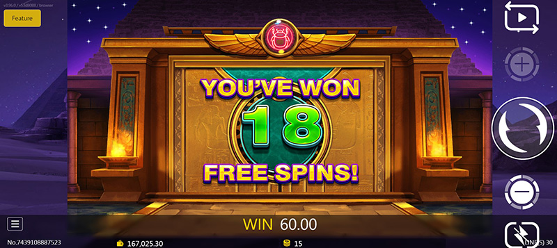 JDB Egypt Treasure Slot - 18 Free Spins