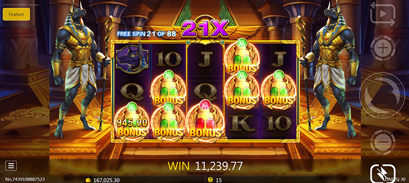 JDB Egypt Treasure Slot - Additional Free Spins 21X