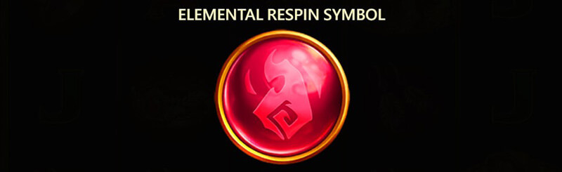 JDB Elemental Link Fire Slot - Elemental Respin Symbol