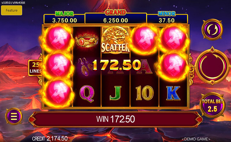 JDB Elemental Link Fire Slot - Elemental Respin Game