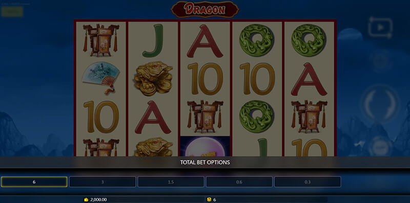 JDB Lucky Dragons Slot - Bet Option