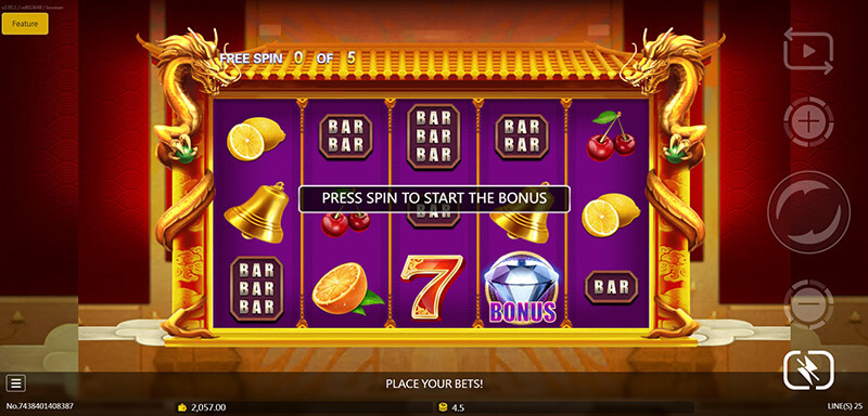 JDB Lucky Seven Slot - Press Spin To Start The Bonus