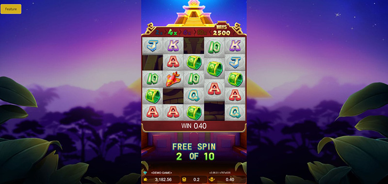 JDB Maya Gold Crazy Slot - Bonus Multipliers Will Increase From 2X, 4X, 6X, to a Maximum Of 10X During Free Spin Bonus