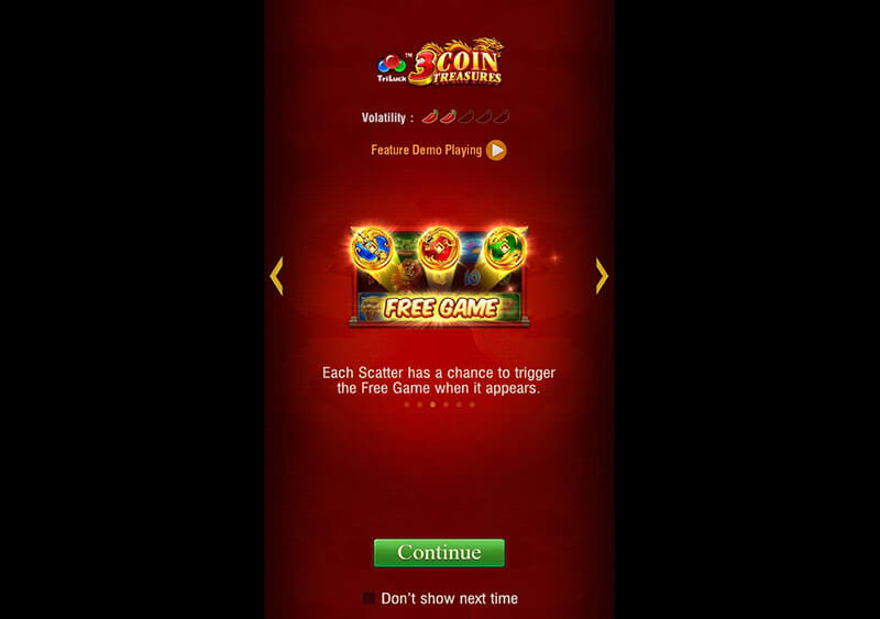 JILI 3 Coin Treasures TriLuck Slot Game