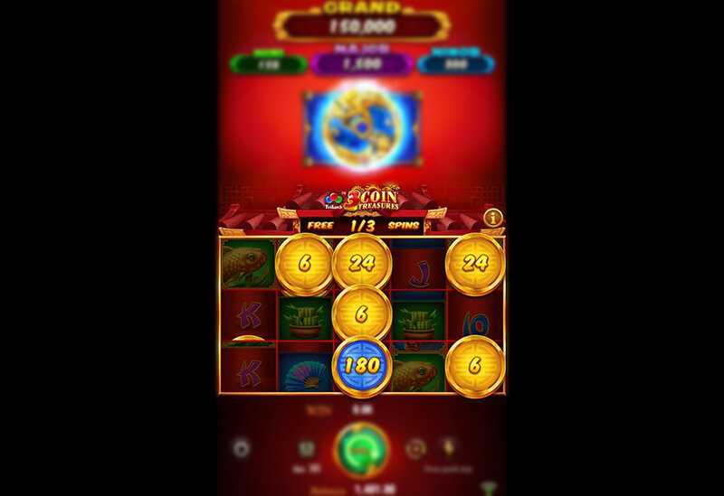 JILI 3 Coin Treasures TriLuck Slot - Free Spins Restore