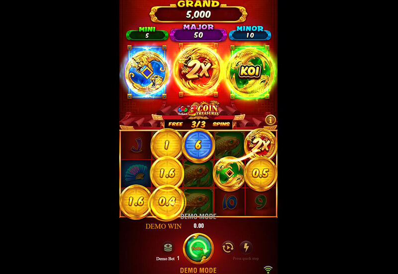 JILI 3 Coin Treasures TriLuck Slot - Dragon Lucky Coins Doubles The Rewards