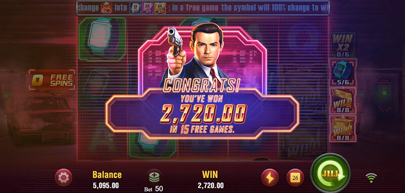 JILI Agent Ace Slot - Total Win and Total Free Spins