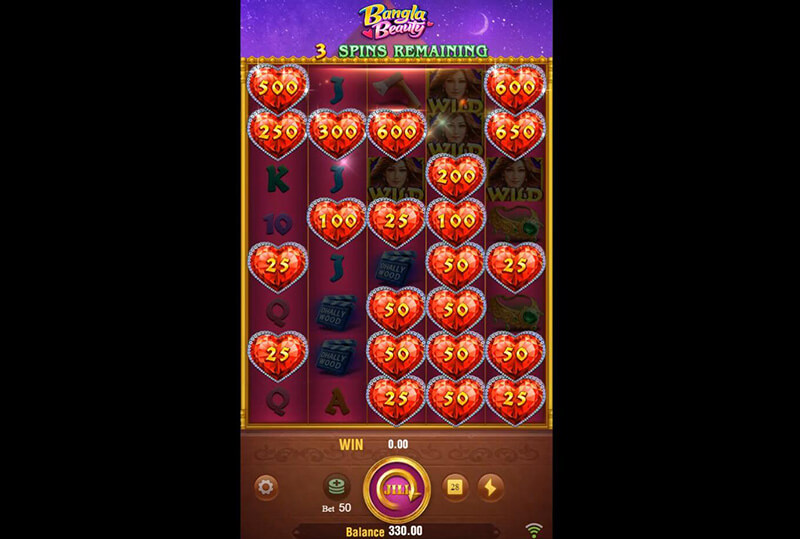 JILI Bangla Beauty Slot - Free Spins Bonus Unlock 8x5 Layout