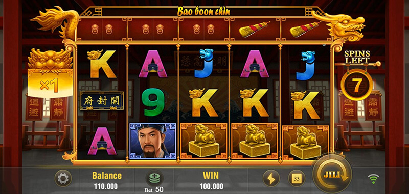 JILI Bao Boon Chin Slot - Sword Symbols Increase The Total Win Multipliers