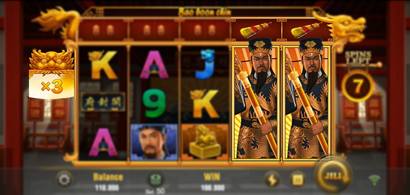 JILI Bao Boon Chin Slot - Win Multiplier Depending On The Number of Sword Symbols Appearing