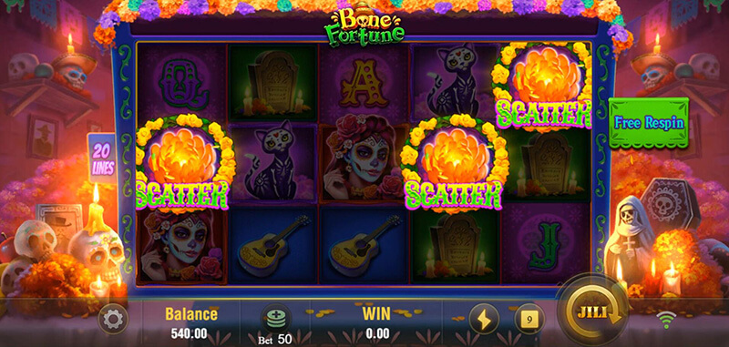 JILI Bone Fortune Slot - Scatter Symbol