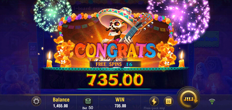 JILI Bone Fortune Slot - Total Rewards