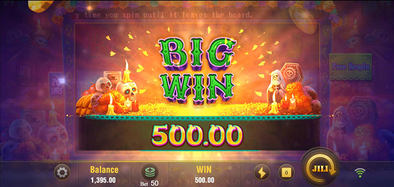 JILI Bone Fortune Slot - Big Win