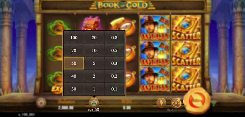 JILI Book Of Gold Slot - Betting Option, Auto Spin, Turbo Spin