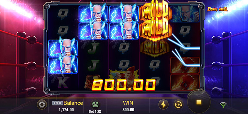 JILI Boxing King Slot - Wild Symbol