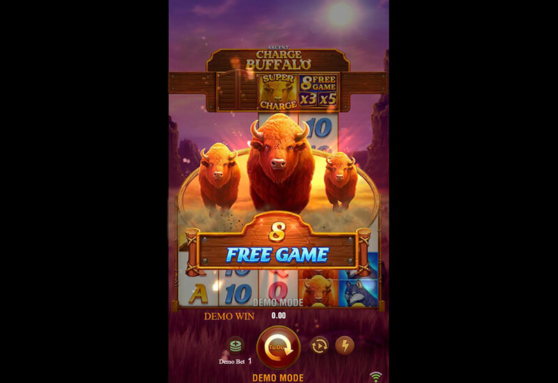 JILI Charge Buffalo Ascent Slot - Ascent Feature 8 Free Games