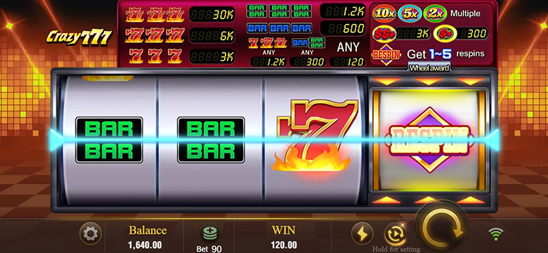 JILI Crazy 777 Slot - Respin Symbol