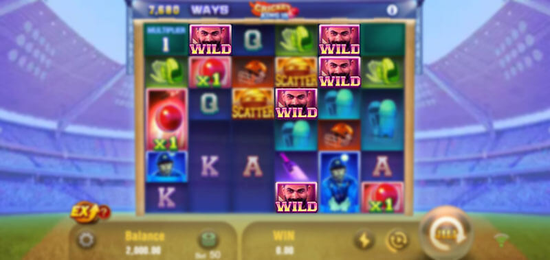 JILI Cricket King 18 Slot - Single Wild Symbol