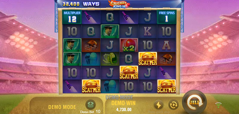 JILI Cricket King 18 Slot - Retrigger Additional Free Spins