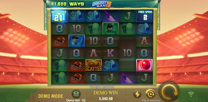 JILI Cricket Sah 75 Slot - Multiplier Symbol