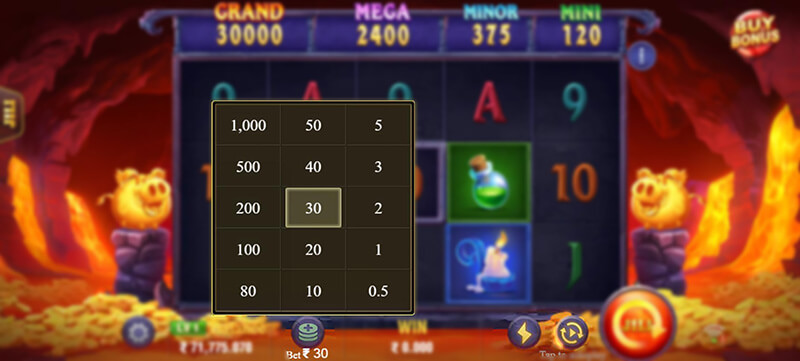 JILI Devil Fire 2 Slot - Betting Option, Auto Spin, Turbo Spin