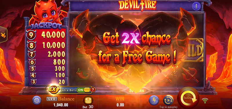 JILI Devil Fire Slot - Extra Bets