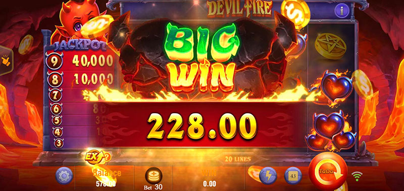 JILI Devil Fire Slot - Big Win