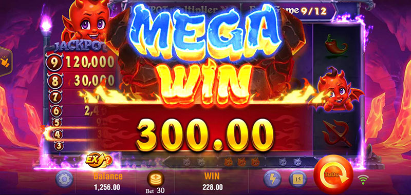 JILI Devil Fire Slot - Mega Win