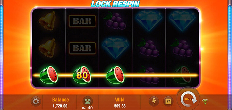 JILI Diamond Party Slot - Lock Respin Winning Combination