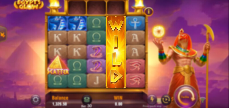 JILI Egypt's Glow Slot - Wild Symbols