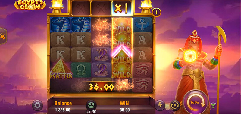 JILI Egypt's Glow Slot - Win Multiplier