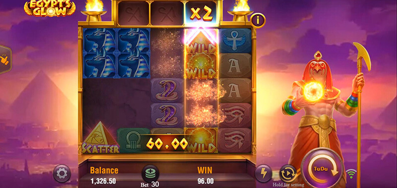 JILI Egypt's Glow Slot - Win Multiplier x2