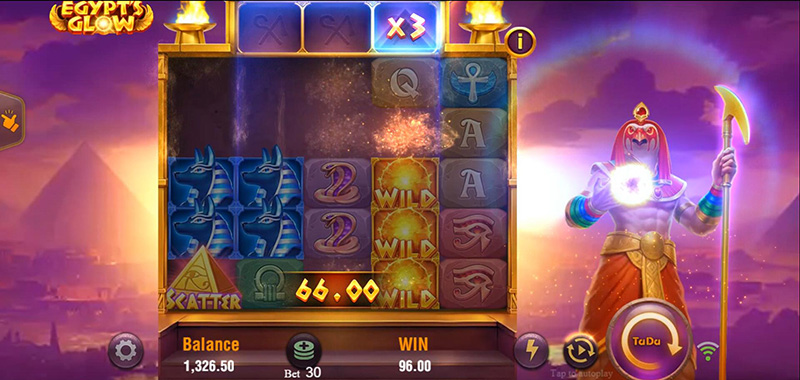 JILI Egypt's Glow Slot - Win Multiplier x3