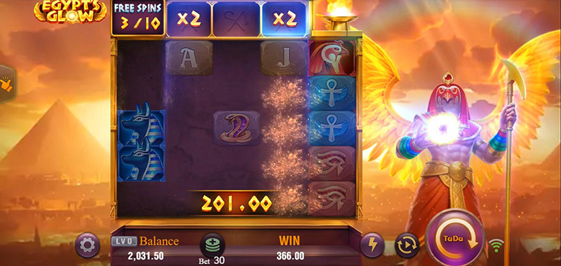 JILI Egypt's Glow Slot - Win Multiplier Accumulate