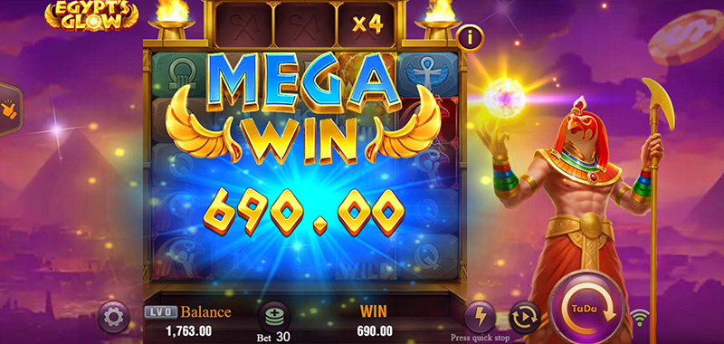 JILI Egypt's Glow Slot - Mega Win