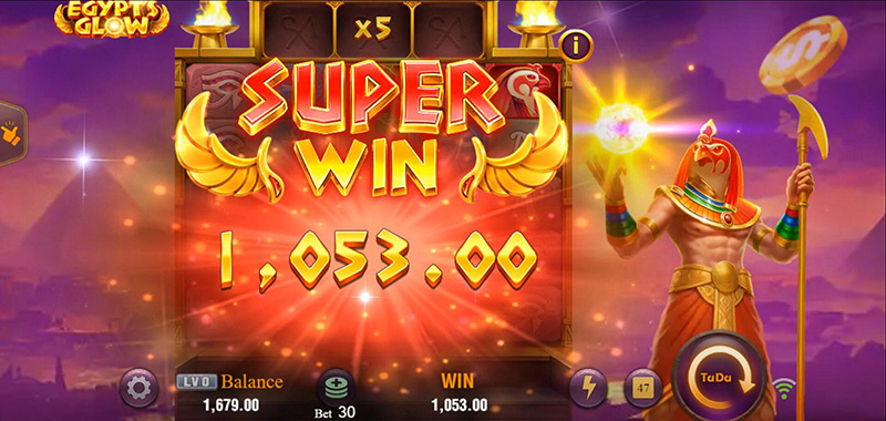 JILI Egypt's Glow Slot - Super Win